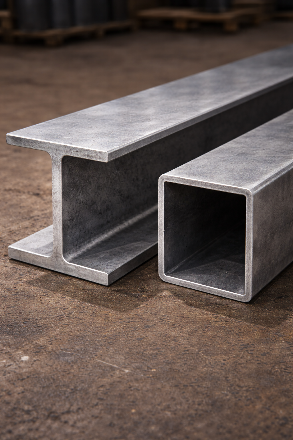 Двутавр и квадратная труба